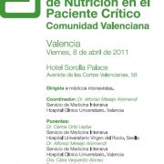 V jornada de nutricion paciente critico Comunidad Valencia sovamicyuc
